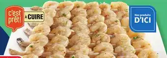Marché Bonichoix C'EST PRÊT! À CUIRE RAW SHRIMP BROCHETTES offer