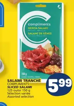 Marché Bonichoix COMPLIMENTS SLICED SALAMI offer