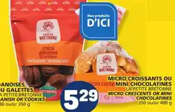 Marché Bonichoix LA PETITE BRETONNE MICRO CRESCENTS OR MINI CHOCOLATINES offer