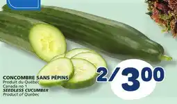 Marché Bonichoix SEEDLESS CUCUMBER offer