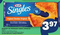Marché Bonichoix KRAFT SINGLES, VELVEETA (410 g), SLICED PROCESS CHEESE PRODUCT offer