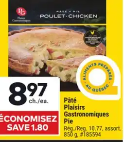 Giant Tiger Pâté Plaisirs Gastronomiques Pie offer