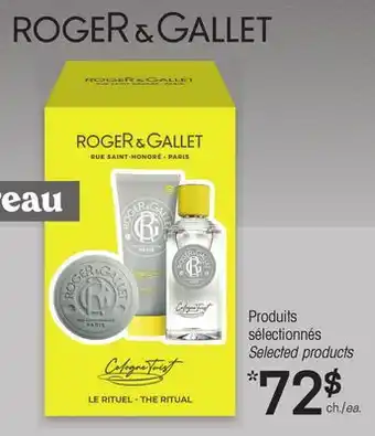 Uniprix ROGER & GALLET Produits sélectionnés / Selected products offer