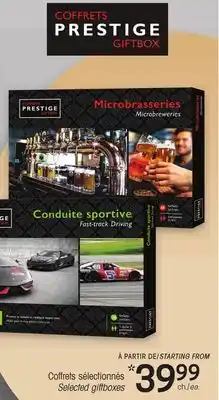 Uniprix COFFRETS PRESTIGE GIFT BOX Coffrets sélectionnés/ Selected giftboxes offer