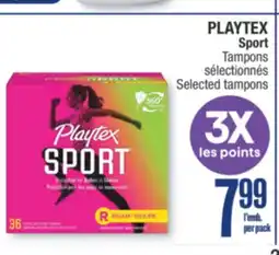 Jean Coutu PLAYTEX Sport Selected tampons offer