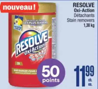 Jean Coutu RESOLVE Oxi-Action Stain removers offer