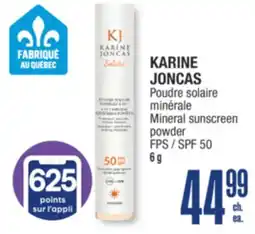 Jean Coutu KARINE JONCAS Mineral sunscreen powder SPF 50 offer