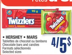 Jean Coutu HERSHEY, MARS Chocolate bars and candies Selected sizes offer