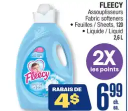 Jean Coutu FLEECY Fabric softeners offer