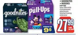 Jean Coutu GOODNITES, HUGGIES Pull-Ups Selected training underwear offer