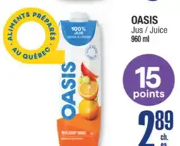 Jean Coutu OASIS Juice offer