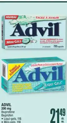 Jean Coutu ADVIL 200 mg Ibuprofen offer