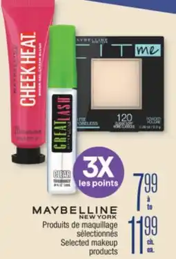 Jean Coutu MAYBELLINE NEW YORK Selected makeup products offer