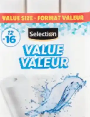 Jean Coutu Selection Valeur Selected bathroom tissue and paper towels offer