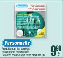 Jean Coutu PERSONNELLE Selected muscle pain relief products offer