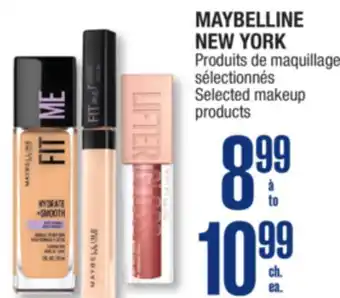 Jean Coutu MAYBELLINE NEW YORK Selected makeup products offer