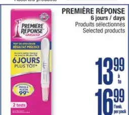 Jean Coutu PREMIÈRE RÉPONSE 6 days Selected products offer