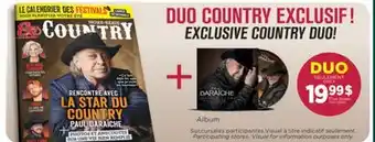 Jean Coutu DUO COUNTRY Album offer