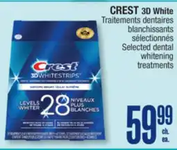 Jean Coutu CREST 3D White Selected dental whitening treatments offer
