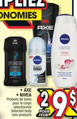 Jean Coutu AXE, NIVEA Selected body care products offer