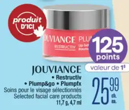 Jean Coutu JOUVIANCE Selected facial care products offer