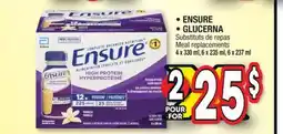 Jean Coutu ENSURE, GLUCERNA Meal replacements offer
