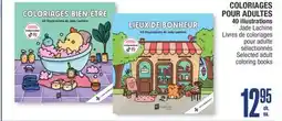 Jean Coutu COLORIAGES POUR ADULTES 40 illustrations Jade Lachine Selected adult coloring books offer