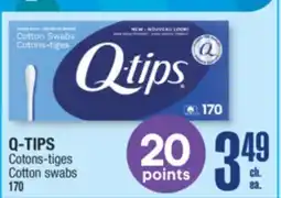 Jean Coutu Q-TIPS Cotton swabs offer