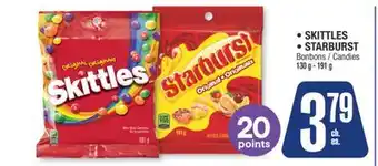 Jean Coutu SKITTLES, STARBURST Candies offer