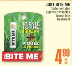 Jean Coutu JUST BITE ME Insect bite treatment offer