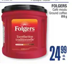 Jean Coutu FOLGERS Ground coffee offer