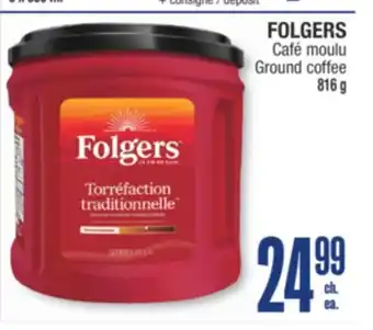 Jean Coutu FOLGERS Ground coffee offer