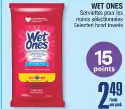 Jean Coutu WET ONES Selected hand towels offer