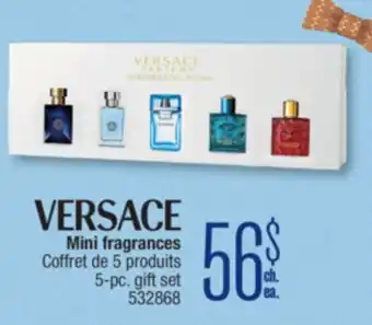 Jean Coutu VERSACE Mini fragrances 5-pc. gift set offer