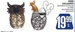 Jean Coutu HOME EXCLUSIVES Illuminated metal decorations offer