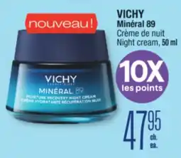 Jean Coutu VICHY Minéral 89 Night cream offer