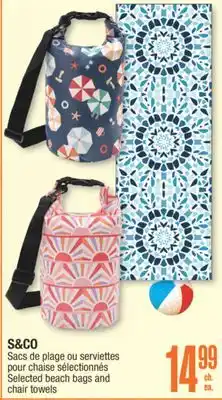 Jean Coutu S&CO Selected beach bags and chair towels offer