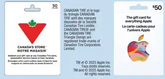 Jean Coutu Canadian Tire Gift Card offer