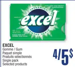 Jean Coutu EXCEL Gum Single pack Selected products offer