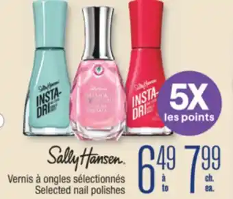 Jean Coutu SALLY HANSEN Selected nail polishes offer