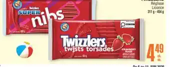 Jean Coutu TWIZZLERS Licorice offer