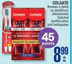 Jean Coutu COLGATE Selected toothbrushes and toothpastes offer