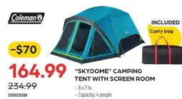 Pronature SKYDOME CAMPING TENT WITH SCREEN ROOM offer