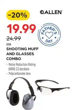 Pronature SHOOTING MUFF AND GLASSES COMBO offer
