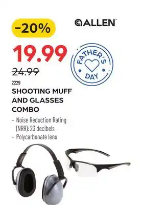 Pronature SHOOTING MUFF AND GLASSES COMBO offer