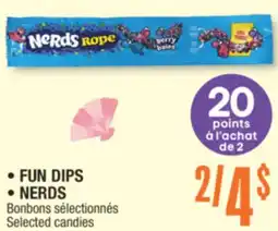 Jean Coutu FUN DIPS, NERDS Selected candies offer