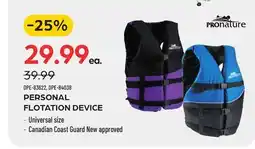 Pronature PERSONAL FLOTATION DEVICE offer