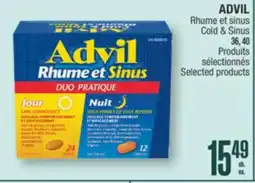 Jean Coutu ADVIL Cold & Sinus, Selected products offer