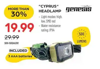 Pronature CYPRUS HEADLAMP offer