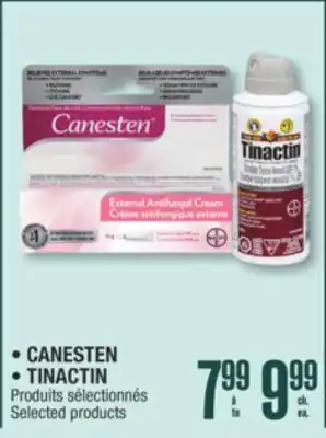 Jean Coutu CANESTEN or TINACTIN Selected products offer